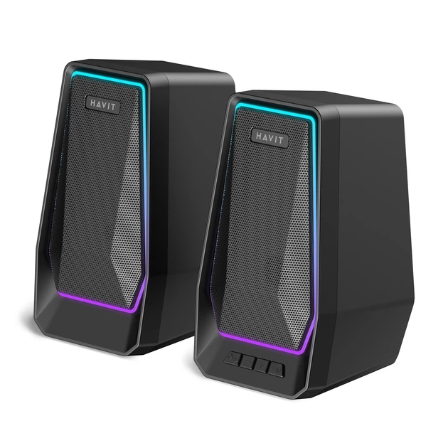 Стерео колонки HAVIT SK769BT USB 10W RGB Black HAVIT (28957-000) - Фото 1 Стерео колонки HAVIT SK769BT USB 10W RGB Black HAVIT (28957-000) - изображение 1