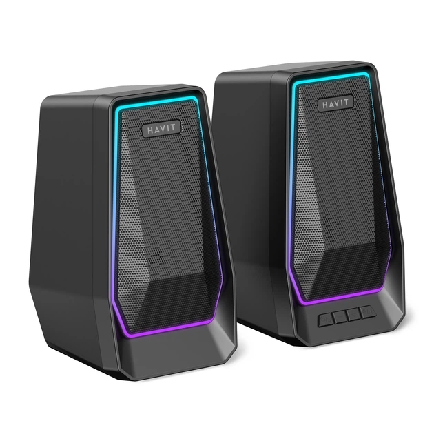 Стерео колонки HAVIT SK769BT USB 10W RGB Black HAVIT (28957-000) - Фото 4 Стерео колонки HAVIT SK769BT USB 10W RGB Black HAVIT (28957-000) - изображение 4