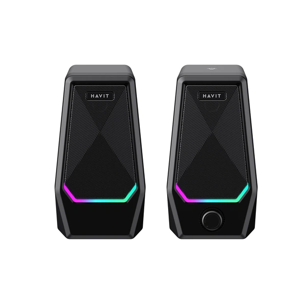 Стерео колонки HAVIT SK768 USB 10W RGB Black HAVIT (28644-000) - Фото 3 Стерео колонки HAVIT SK768 USB 10W RGB Black HAVIT (28644-000) - изображение 3