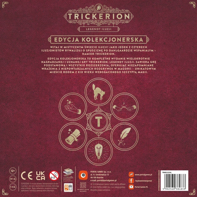 Gra planszowa Portal Games Trickerion: Legendy iluzji (edycja polska) (5902560384833) - Zdjęcie 20 Gra planszowa Portal Games Trickerion: Legendy iluzji (edycja polska) (5902560384833) - obraz 20