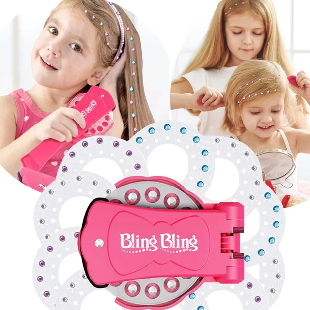 Набір страз для волосся зі стайлером-степлером Bling Bling для дівчаток - Фото 5 Набір страз для волосся зі стайлером-степлером Bling Bling для дівчаток - зображення 5