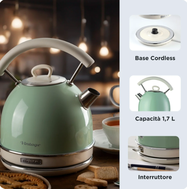 Електрочайник ARIETE 2877 GR - зображення 2