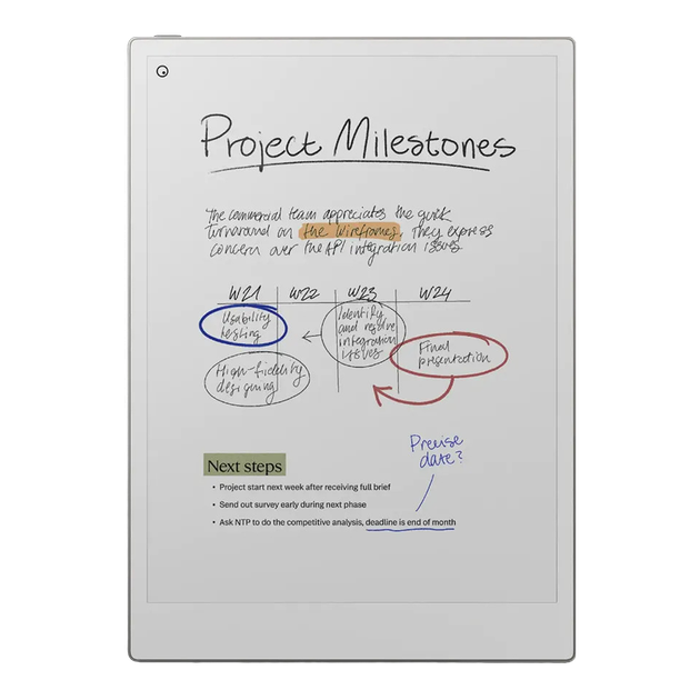 Планшет Электронная книга reMarkable Paper Pro RM02A 11,8" Canvas Color, 64 ГБ, 2160×1620, Wi-Fi, USB-C, подсветка - изображение 3