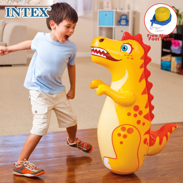 Надувная боксерская груша INTEX, игрушка для детского фитнеса и бокса, в виде мешка с песком, водой и другими элементами (выбирается случайным образом). - Фото 4 Надувная боксерская груша INTEX, игрушка для детского фитнеса и бокса, в виде мешка с песком, водой и другими элементами (выбирается случайным образом). - изображение 4