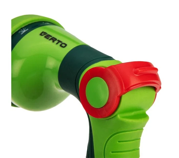 Ручной ороситель Verto, пистолетного типа, для шлангов 1/2" и 3/4", 10 режимов работы, регулировка давления и распыление воды. - изображение 5
