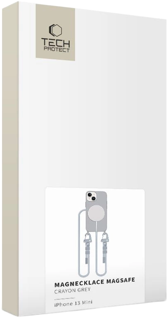 Etui Tech-Protect MagNecklace MagSafe do Apple iPhone 13 Mini Grey (5906302376117) - obraz 4