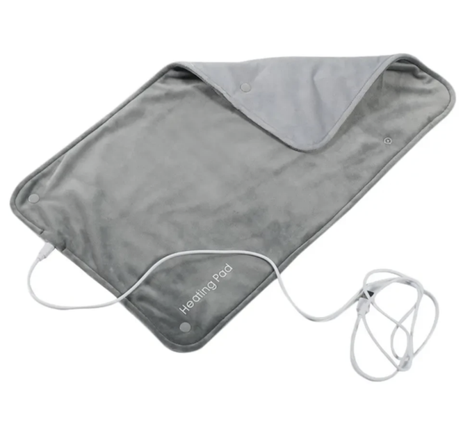 Універсальна електрогрілка Heating Pad Type-C 10 Вт 55°C графенова 28,5×44,5 см USB Грілка для спини плечей живота ніг м’яка плюшева - зображення 6