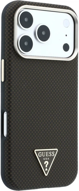 Чохол для смартфона Guess Kevlar Triangle Logo MagSafe для Apple iPhone 18 Pro / Apple iPhone 17 Pro Brown (3666339653583) - Фото 4 Чохол для смартфона Guess Kevlar Triangle Logo MagSafe для Apple iPhone 18 Pro / Apple iPhone 17 Pro Brown (3666339653583) - зображення 4