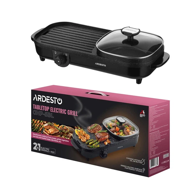 Электрогриль 2в1 Ardesto GHP-5BL 1500 Вт - изображение 2