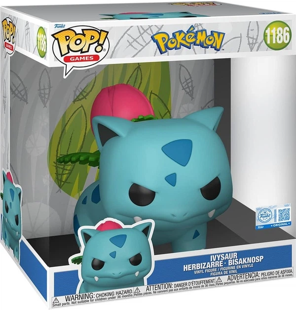 Фігурка Funko Pop! Games: Pokémon — Ivysaur #1186 (25 см) - Фото 1 Фігурка Funko Pop! Games: Pokémon — Ivysaur #1186 (25 см) - зображення 1