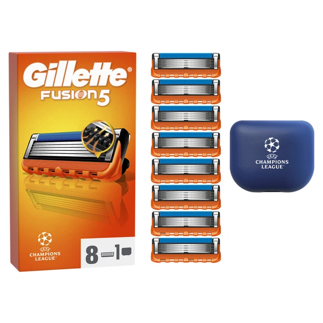 Змінні картриджі для гоління (леза) чоловічі Gillette Fusion5, 8 шт - Фото 2 Змінні картриджі для гоління (леза) чоловічі Gillette Fusion5, 8 шт - изображение 2