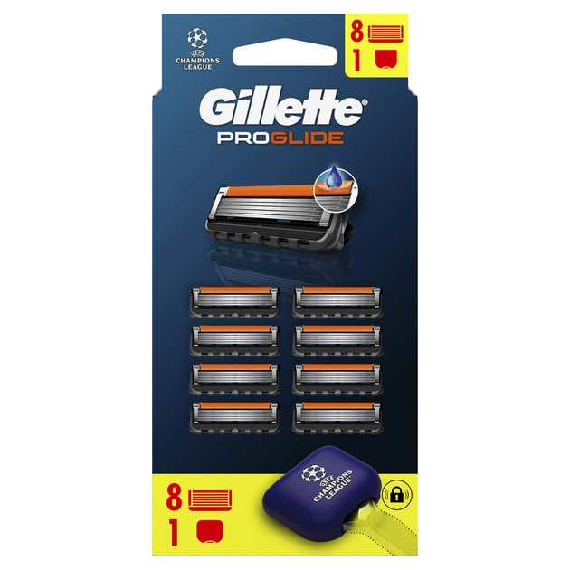 Змінні картриджі для гоління (леза) чоловічі Gillette Fusion ProGlide, 8 шт