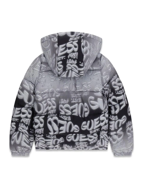 Куртка GUESS, арт. L6YL09W2670 PMNC, all-over logo graffiti print, розмір 18, 160-166 см - Фото 2 Куртка GUESS, арт. L6YL09W2670 PMNC, all-over logo graffiti print, розмір 18, 160-166 см - изображение 2