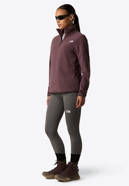 Кофта флісова жіноча The North Face Glacier 1/4 Zip Fleece Jacket рожево-коричневий колір S - изображение 6