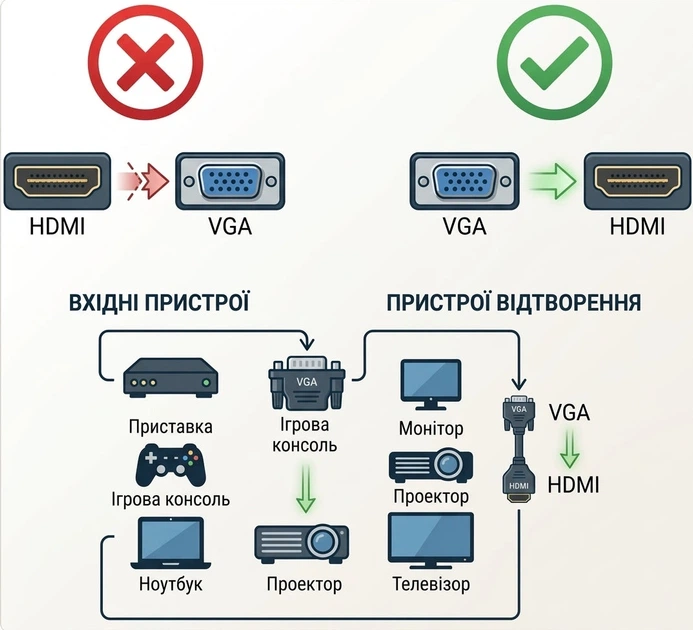 Перехідник VGA to HDMI дод. живлення та аудіо 3.5мм 77211 - изображение 5