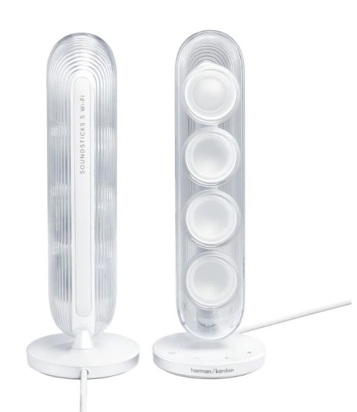 Акустична система Harman-Kardon SoundSticks 5 Wi-Fi White (HKSOUNDSTK5WFWEP) - Фото 6 Акустична система Harman-Kardon SoundSticks 5 Wi-Fi White (HKSOUNDSTK5WFWEP) - изображение 6