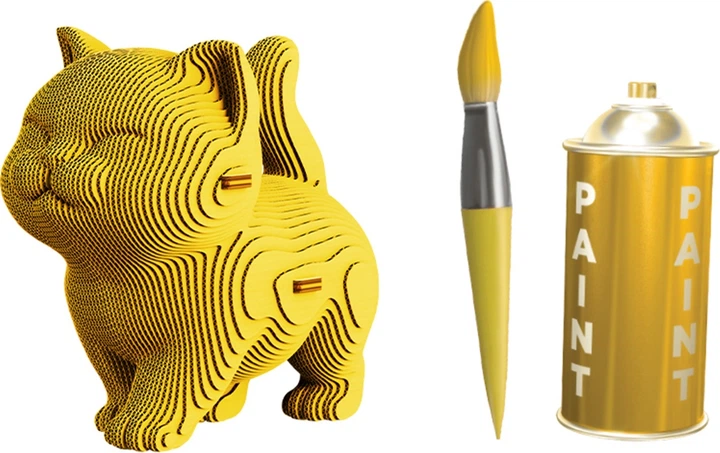 Puzzle 3D Cartonic Chodzący kotek 56 elementów (4820191134836) - obraz 5