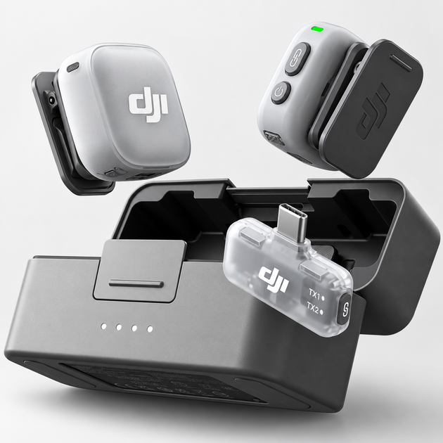 Мікрофонна радіосистема DJI Mic Mini 2 (2 TX + 1 Mobile RX + Charging Case) мікрофон бездротовий петличний (мобільна версія для смартфона) - изображение 9