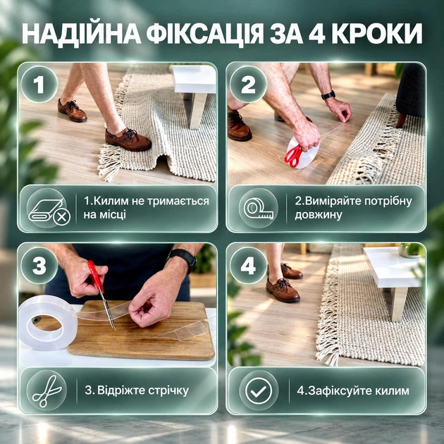Скотч двусторонний клейкая лента липкая гелевая двухсторонняя для крепления телефона ковров линолеума видеорегистратора картин термостойкий влагостойкий водонепроницаемый для ванной кухни авто из нано геля многоразовый GDragon 3м Прозрачный 82_1_3m_1 - изображение 8