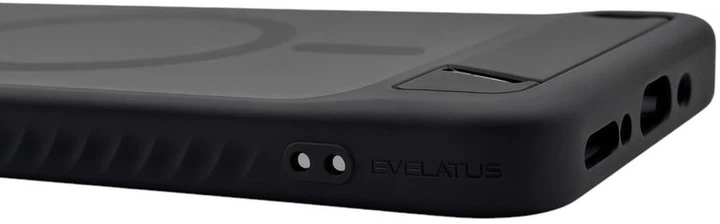 Etui na smartfon Samsung Galaxy S26 Ultra Evelatus Rubber Coated MagSafe With Stand Case Black (EVESAMS26URCMWSB) - obraz 5