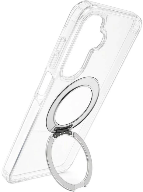 Etui na smartfon Samsung Galaxy A17 4G / A17 5G Evelatus Hybird Case With Magsafe PC+TPU 360 Metal Stand Transparent (EVESAMA17HCM360MST) - obraz 2