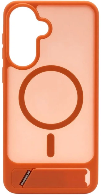 Чохол для смартфона Samsung Galaxy A57 Evelatus Rubber Coated MagSafe With Stand Case Orange (EVESAMA57RCMWSO) - зображення 3