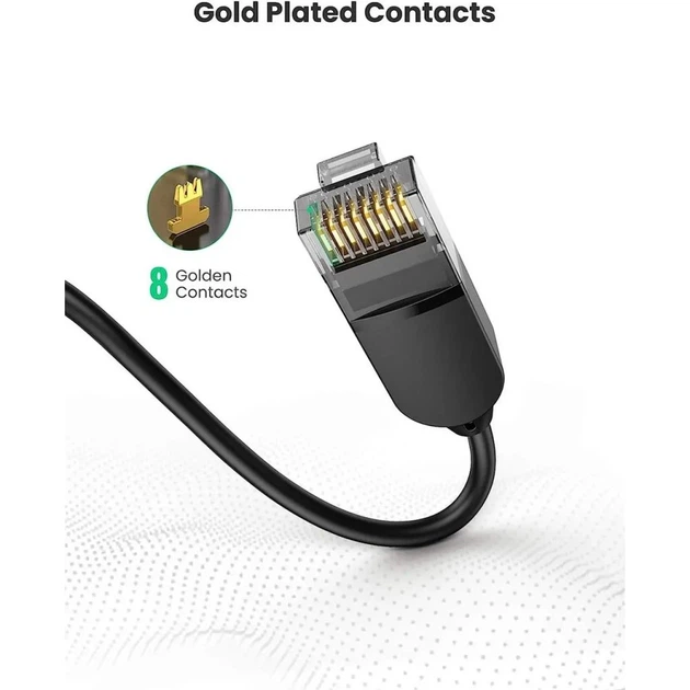 Патч-корд 2m UTP cat 6 RJ-45 COPPER black Ugreen (U_70334) - Фото 2 Патч-корд 2m UTP cat 6 RJ-45 COPPER black Ugreen (U_70334) - зображення 2