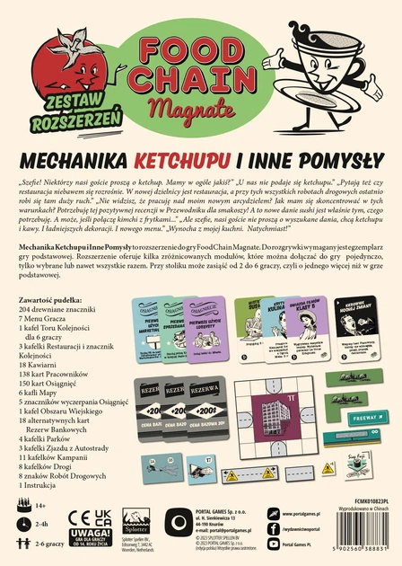 Dodatek do gry planszowej Portal Games Food Chain Magnate: Mechanika ketchupu i inne pomysły (edycja polska) (5902560388831) - Zdjęcie 18 Dodatek do gry planszowej Portal Games Food Chain Magnate: Mechanika ketchupu i inne pomysły (edycja polska) (5902560388831) - obraz 18