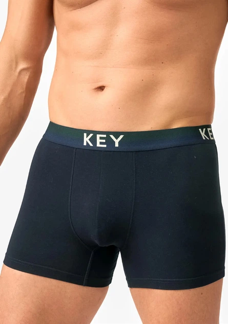 Труси боксери чоловічі Key MXH 239 L синий - Фото 1 Труси боксери чоловічі Key MXH 239 L синий - изображение 1
