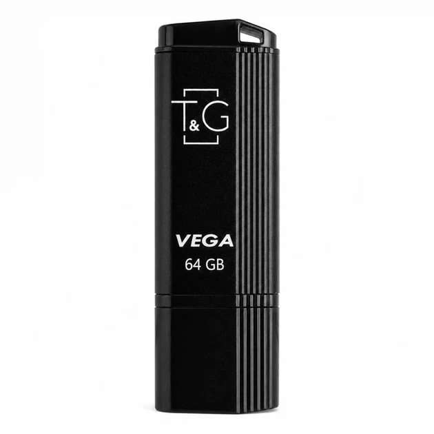 Флеш-память USB T&G Vega 64GB USB 2.0 пластиковая черная с защитным колпачком - Фото 1 Флеш-память USB T&G Vega 64GB USB 2.0 пластиковая черная с защитным колпачком - изображение 1