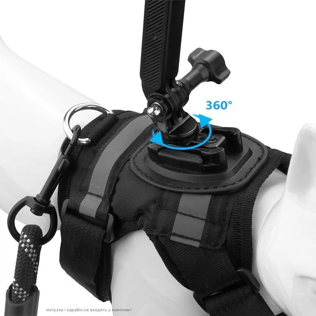 Крепление на собаку LUX для экшн-камеры GoPro DJI Insta360 SJCAM EKEN и других, держатель на ремнях (10571) - Фото 4 Крепление на собаку LUX для экшн-камеры GoPro DJI Insta360 SJCAM EKEN и других, держатель на ремнях (10571) - изображение 4