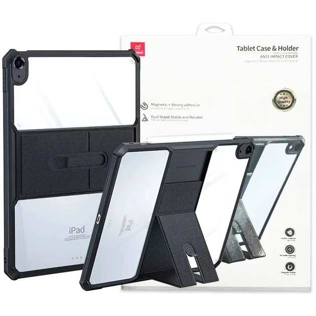 Чехол Xundd Stand TPU+PC с усиленными углами для Apple iPad Air 10.9/11 черный - Фото 1 Чехол Xundd Stand TPU+PC с усиленными углами для Apple iPad Air 10.9/11 черный - изображение 1