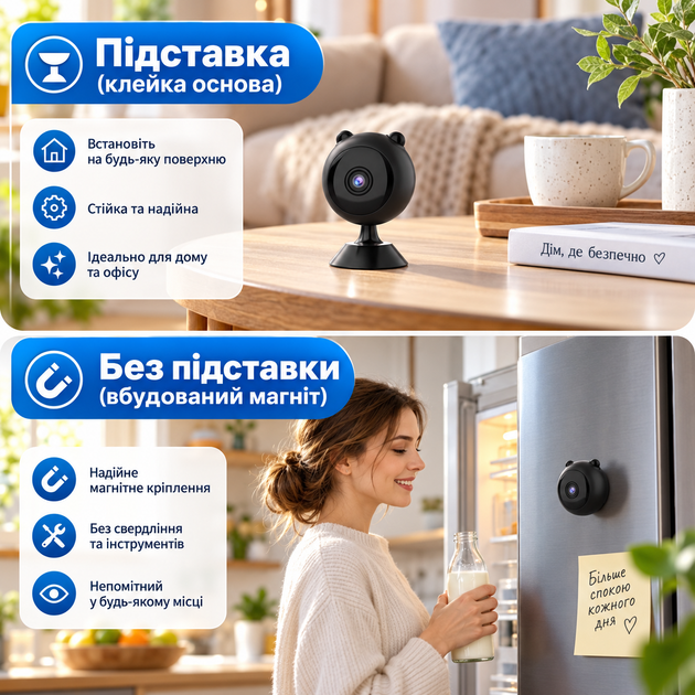Мини Wi-Fi камера видеонаблюдения с датчиком движения и магнитным креплением - изображение 8