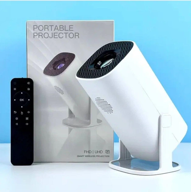 Смарт-проєктор HONGTOP P30 Android 11 White (Портативний 4K WiFi 6 проектор для домашнього кінотеатру) - Фото 6 Смарт-проєктор HONGTOP P30 Android 11 White (Портативний 4K WiFi 6 проектор для домашнього кінотеатру) - зображення 6