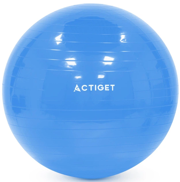 Piłka fitness (fitball) Actiget 55 cm z pompką Blue ACT0142 (5908455309646) - obraz 2