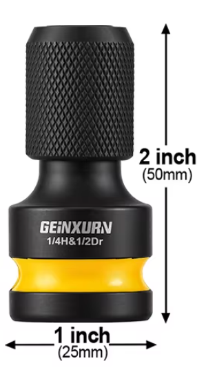 Адаптер-перехідник з 1/2" на 1/4" Hex швидкознімний - зображення 4