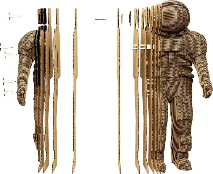 Puzzle 3D Cartonic Astronauta 163 elementy (4820191134225) - Zdjęcie 4 Puzzle 3D Cartonic Astronauta 163 elementy (4820191134225) - obraz 4