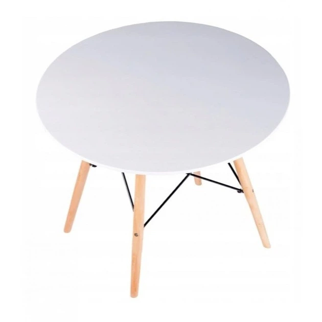 Стол обеденный кухонный круглый Bonro В-957-600 Белый (41300025) - изображение 3