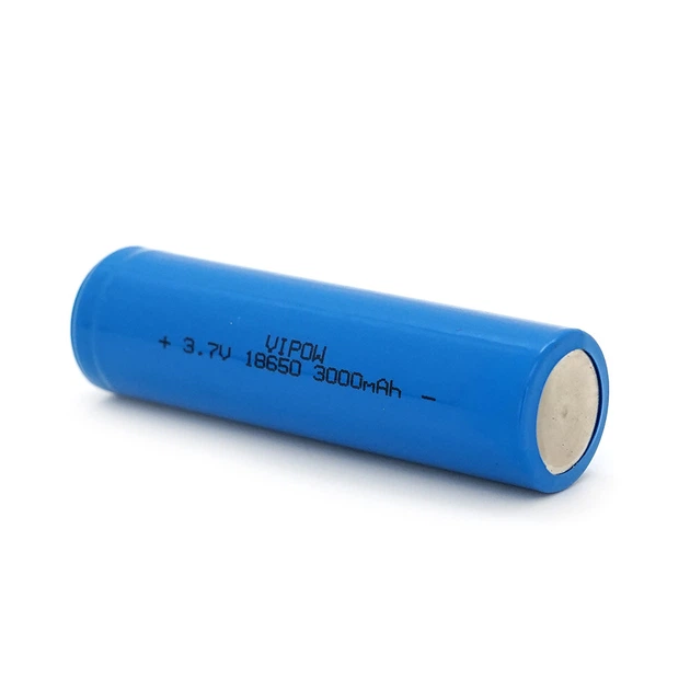 Акумулятор 18650 Li-Ion Vipow ICR18650 TipTop, 3000 mAh, 3.7V, Blue - зображення 3