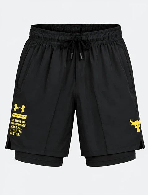 Шорты Under Armour 2 в 1 черный M - Фото 1 Шорты Under Armour 2 в 1 черный M - изображение 1