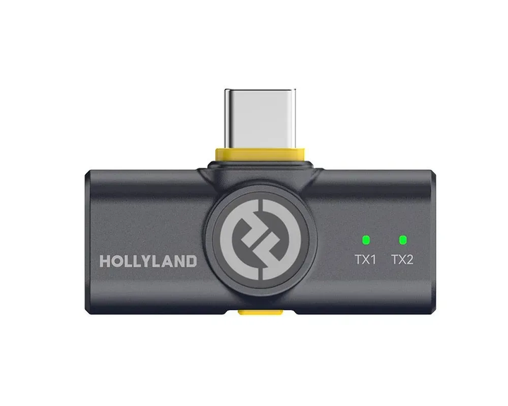 Мікрофонна радіосистема HOLLYLAND LARK M2 DUO with USB-C Plug (Type-C) для смартфона. Мікрофон петличний бездротовий - мобільна версія - зображення 5
