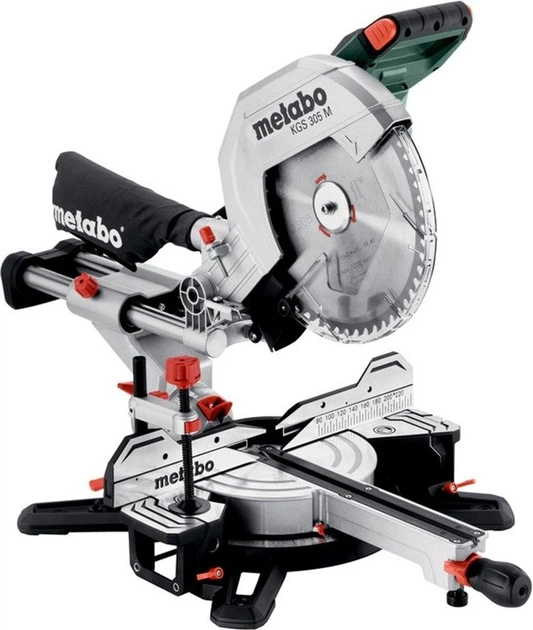 Торцювальна пила Metabo з протяжкою + картонна коробка KGS 305 M (4061792218307) - Фото 1 Торцювальна пила Metabo з протяжкою + картонна коробка KGS 305 M (4061792218307) - зображення 1