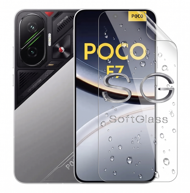 Бронепленка для Poco F7 на экран износоустойчивая полиуретановая SoftGlass - Фото 1 Бронепленка для Poco F7 на экран износоустойчивая полиуретановая SoftGlass - изображение 1