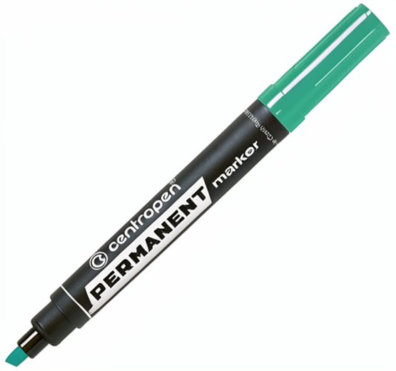 Набір перманентних маркерів Centropen Зелений 1-4.6 мм 10 шт (8595013615652) - зображення 2