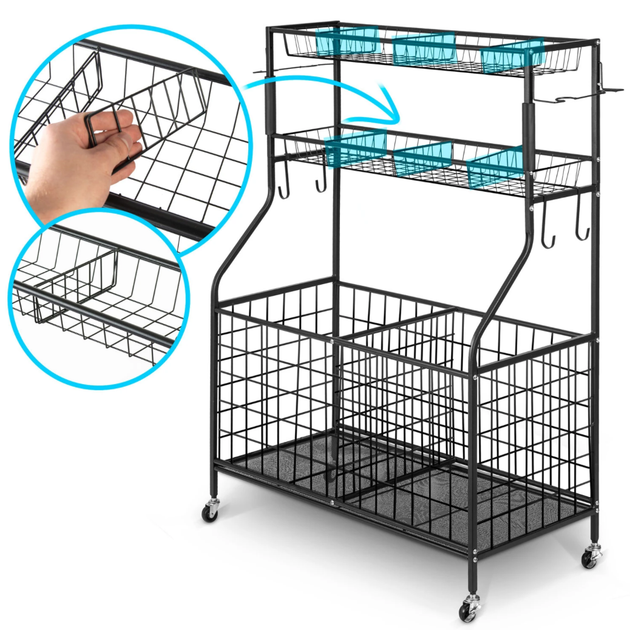 Regał organizer Humberg HM-780 z koszykami na kółkach (5903890611767) - obraz 6