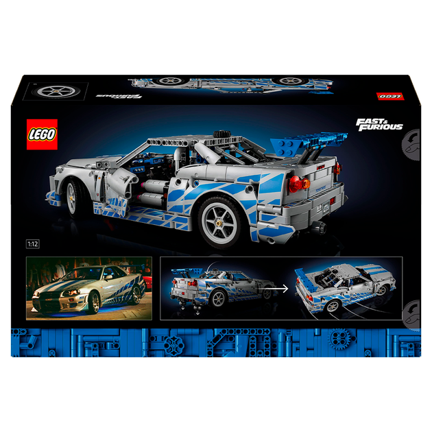 Конструктор LEGO Technic Двойной форсаж Nissan Skyline GT-R (R34) 1410 деталей (42210) - изображение 2