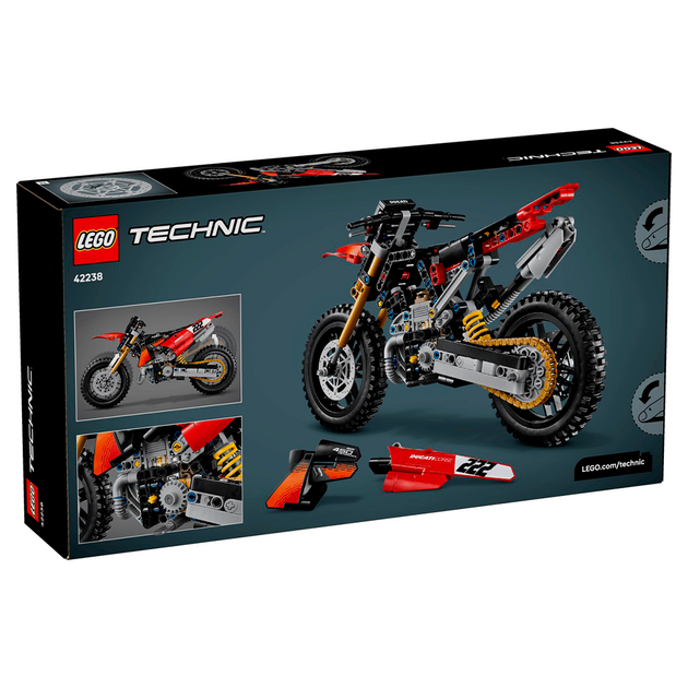Конструктор LEGO Technic Мотоцикл Ducati Desmo450 MX Factory 457 деталей (42238) - изображение 2