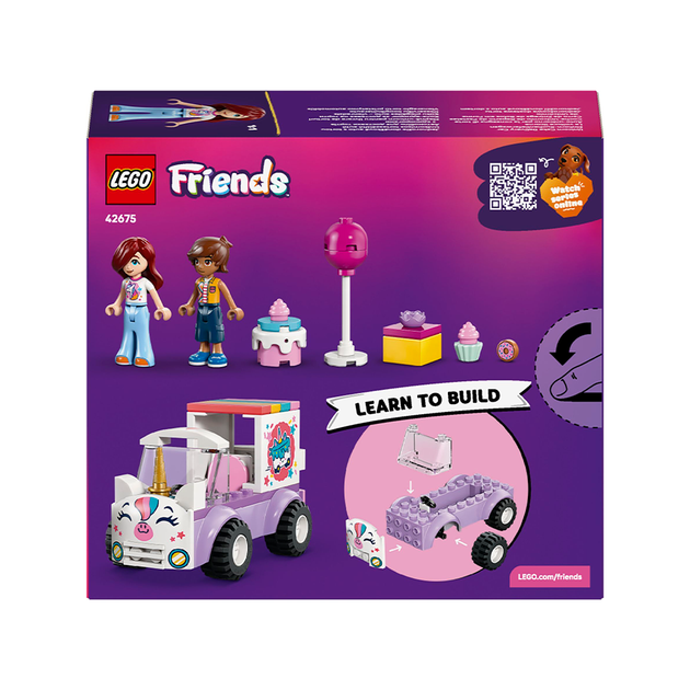 Конструктор LEGO Friends Автомобиль для доставки торта с единорогом 67 деталей (42675) - изображение 2