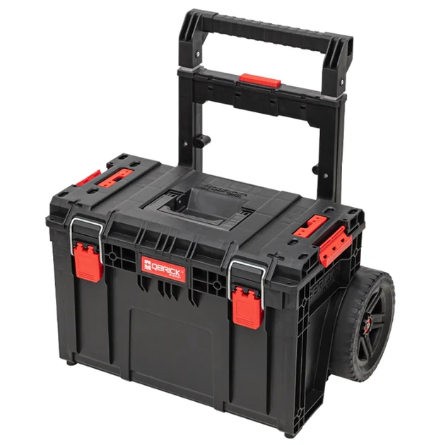 Ящик для инструментов Qbrick System PRIME Cart модульный на колесах 37 л красно-черный - Фото 1 Ящик для инструментов Qbrick System PRIME Cart модульный на колесах 37 л красно-черный - изображение 1