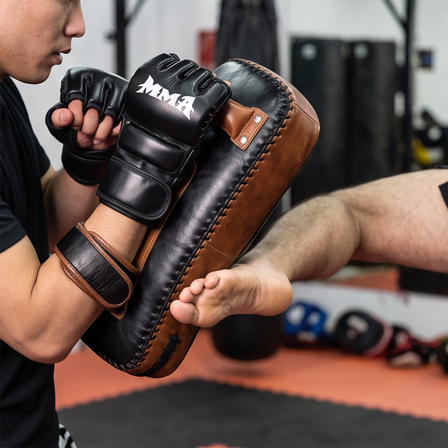 Рукавички MMA для змішаних єдиноборств та боксу, рукавички для спарингів відкриті пальці - зображення 4